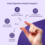 NutriZing Probiotic Capsules with a close-up of the capsules