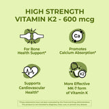 NutriZing Vitamin K2 Supplement 600mcg capsule close-up