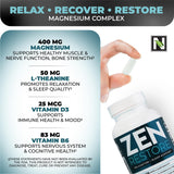 Nutrology Magnesium Malate 400mg capsules on a wooden table