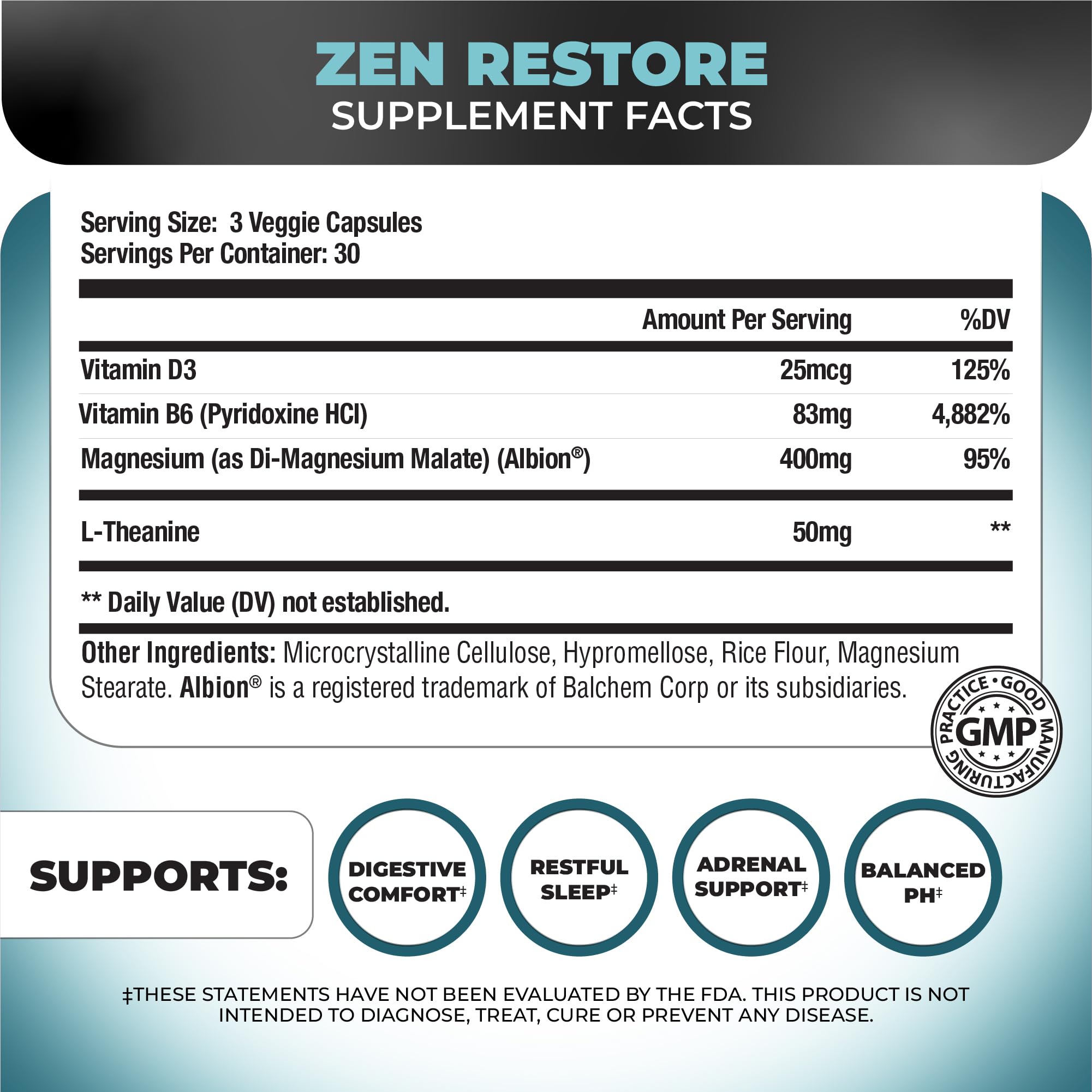 Nutrology Magnesium Malate 400mg capsules side view