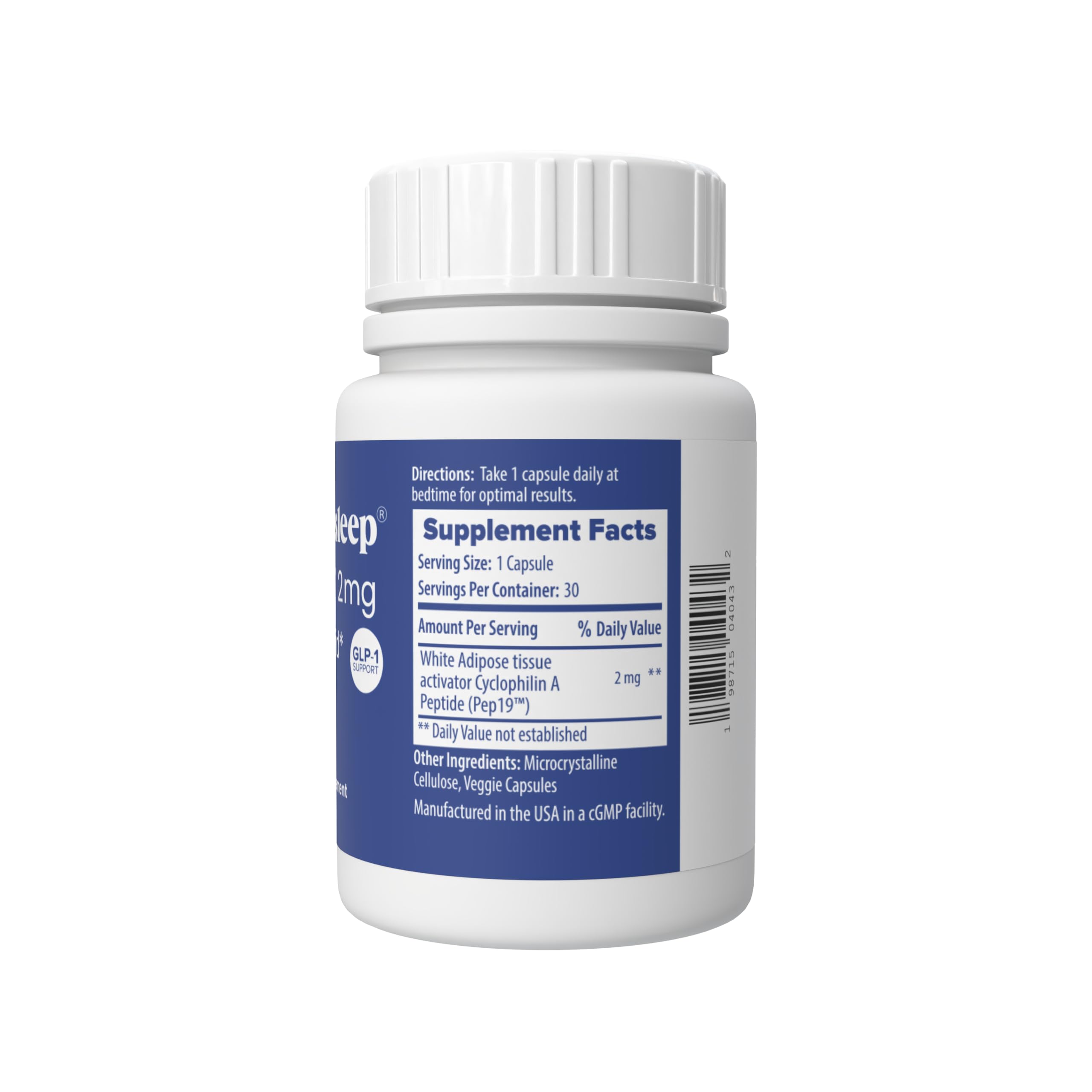 Nutrosleep PEP19 Supplement side view