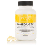 Nutru O-Mega-Zen3 vegan omega-3 DHA softgels front view