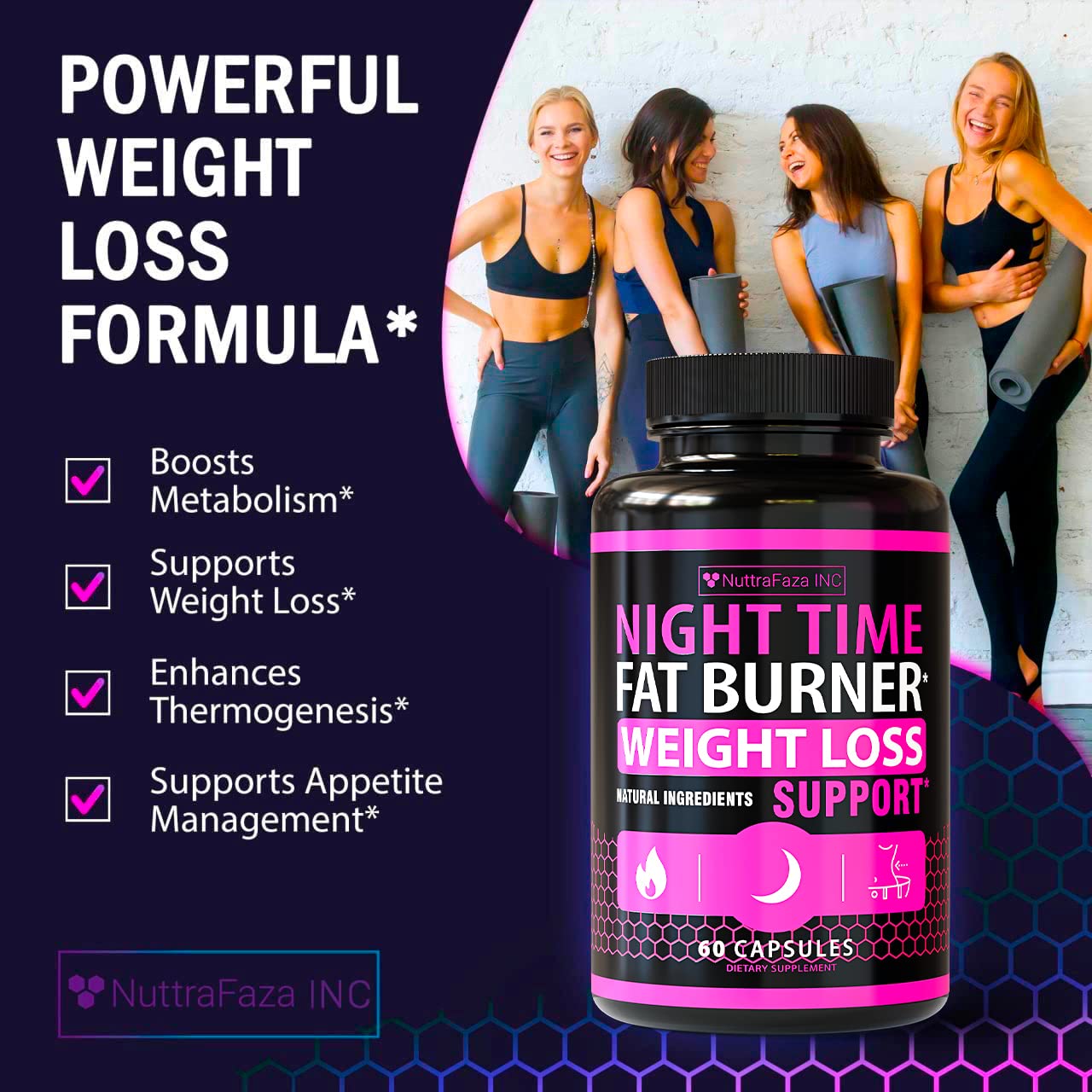 NuttraFaza INC Fat Loss Pills packaging details