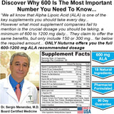 Nuturna Alpha Lipoic Acid Supplement 600mg packaging