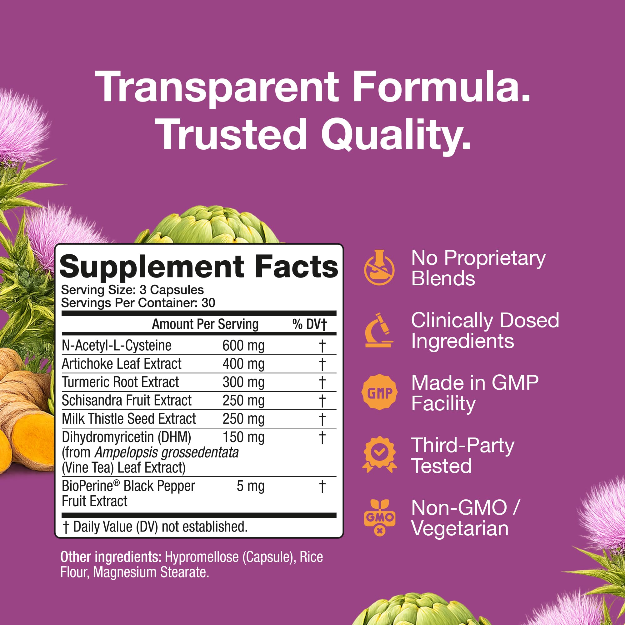 NUU3 Liver Health 365 supplement ingredients list