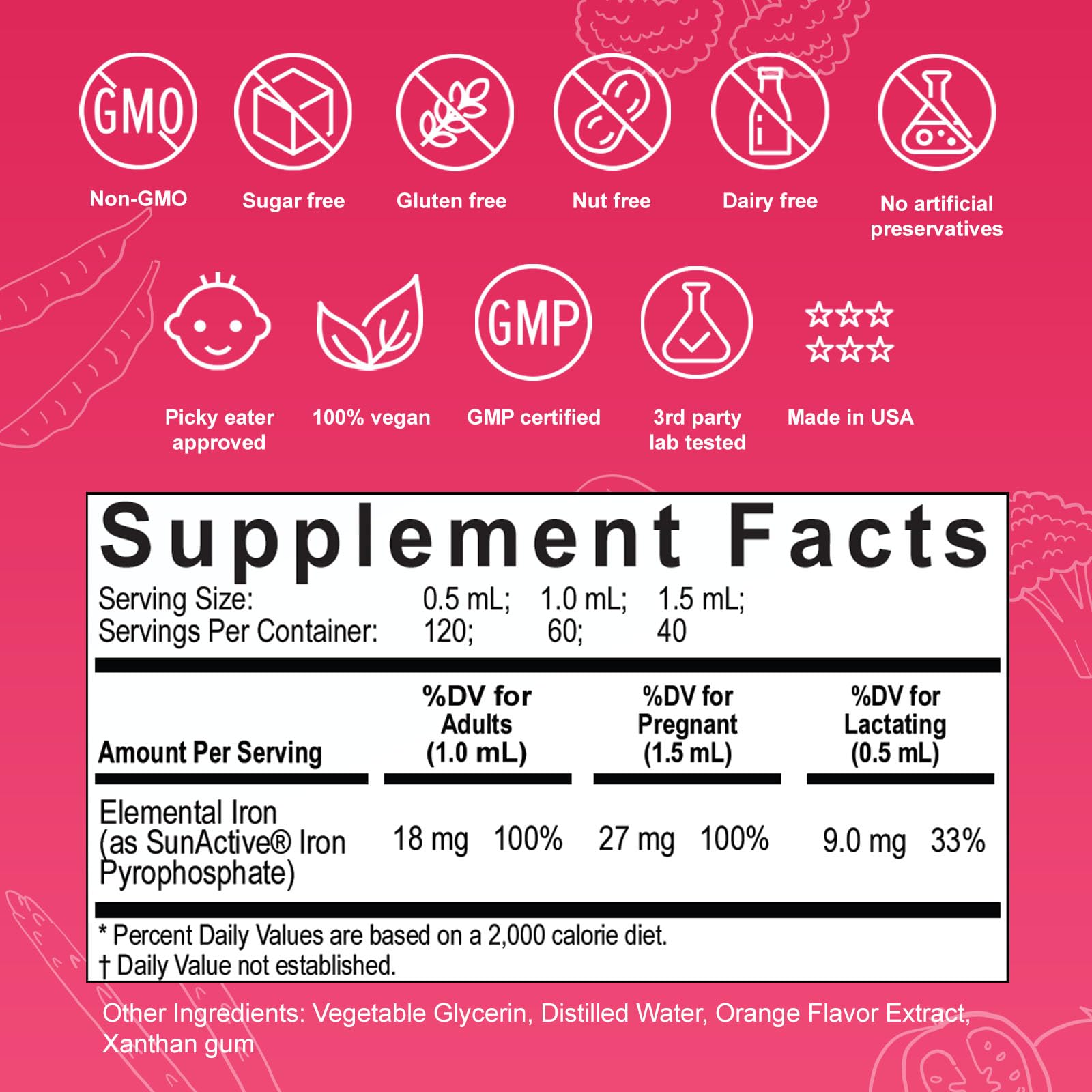 Nuvamin Liposomal Iron Drops packaging with 60 servings highlighted