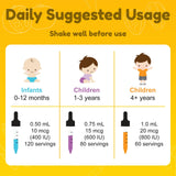 Nuvamin Vitamin A Drops for Kids serving suggestion