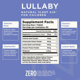 Nuvana Lullaby Kids Natural Sleep Aid packaging side view