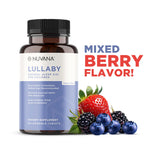 Nuvana Lullaby Kids Natural Sleep Aid with natural herbs background