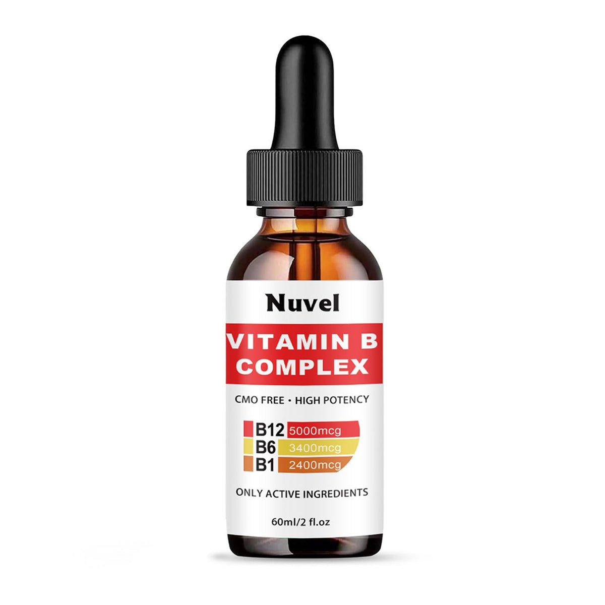 Nuvel B-Complex Vitamin Supplement 132g front view