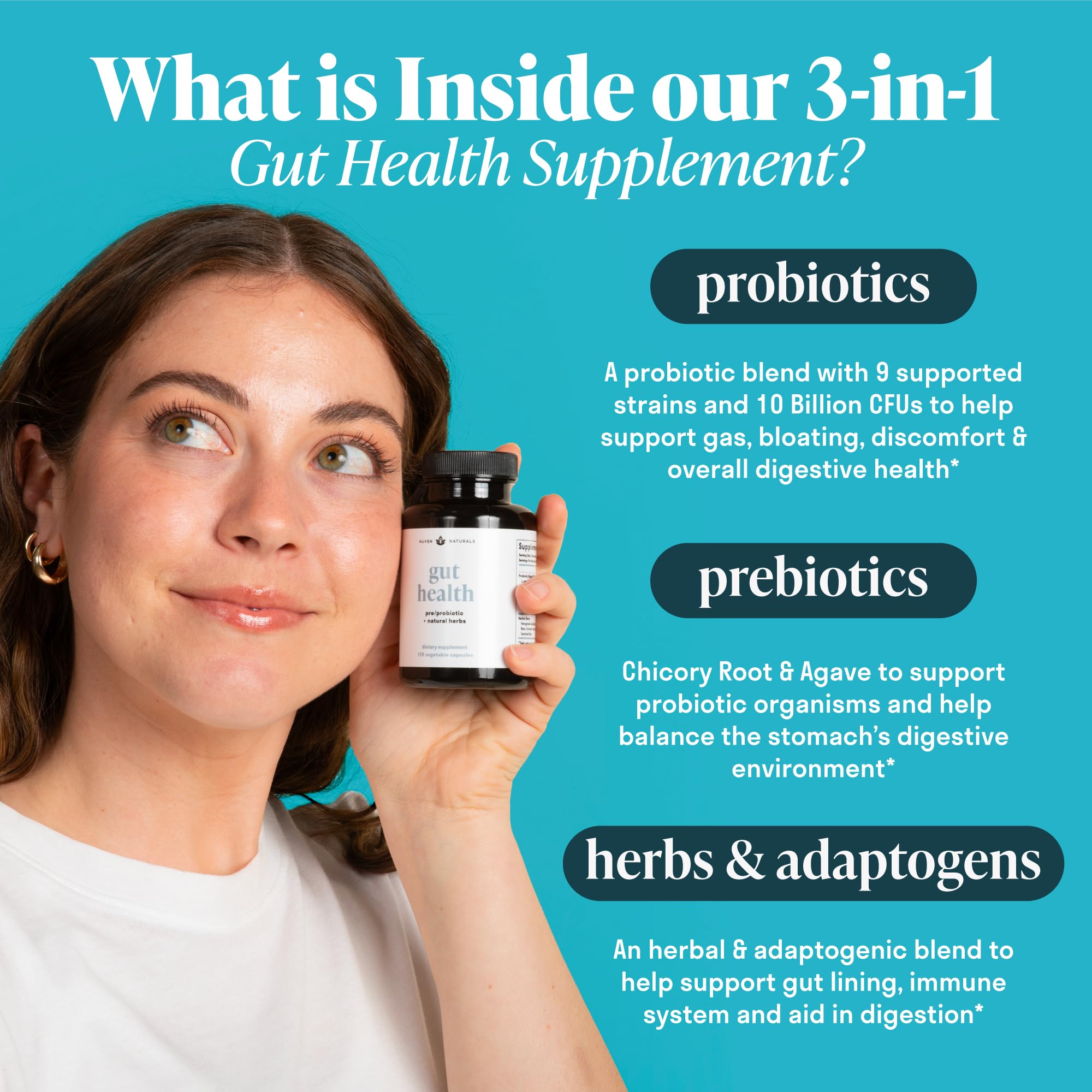 Nuven Naturals a daily routine 3-in-1 daily Supplement packaging
