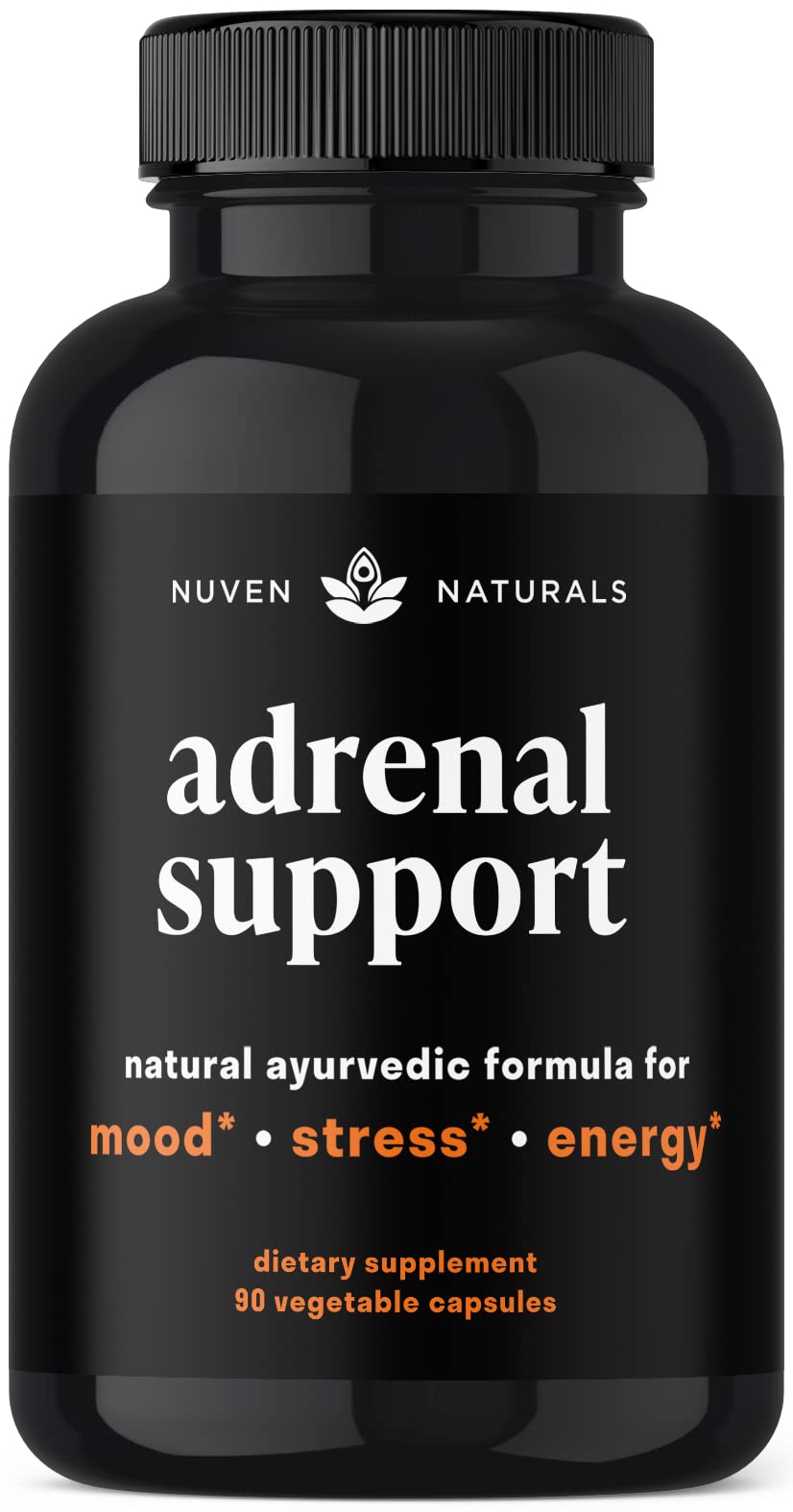 Nuven Naturals Adrenal Support Supplement 59g front view