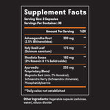 Nuven Naturals Adrenal Support Supplement 59g side view
