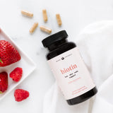 Nuven Naturals Biotin 10000mcg supplement lifestyle scene