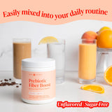 Nuven Naturals Prebiotic Fiber Powder mixed in a beverage