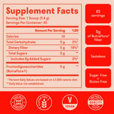 Nuven Naturals Prebiotic Fiber Powder packaging side view