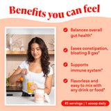 Nuven Naturals Prebiotic Fiber Powder unflavoured powder close-up