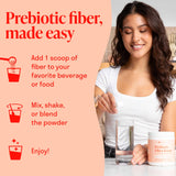 Nuven Naturals Prebiotic Fiber Powder with measuring scoop