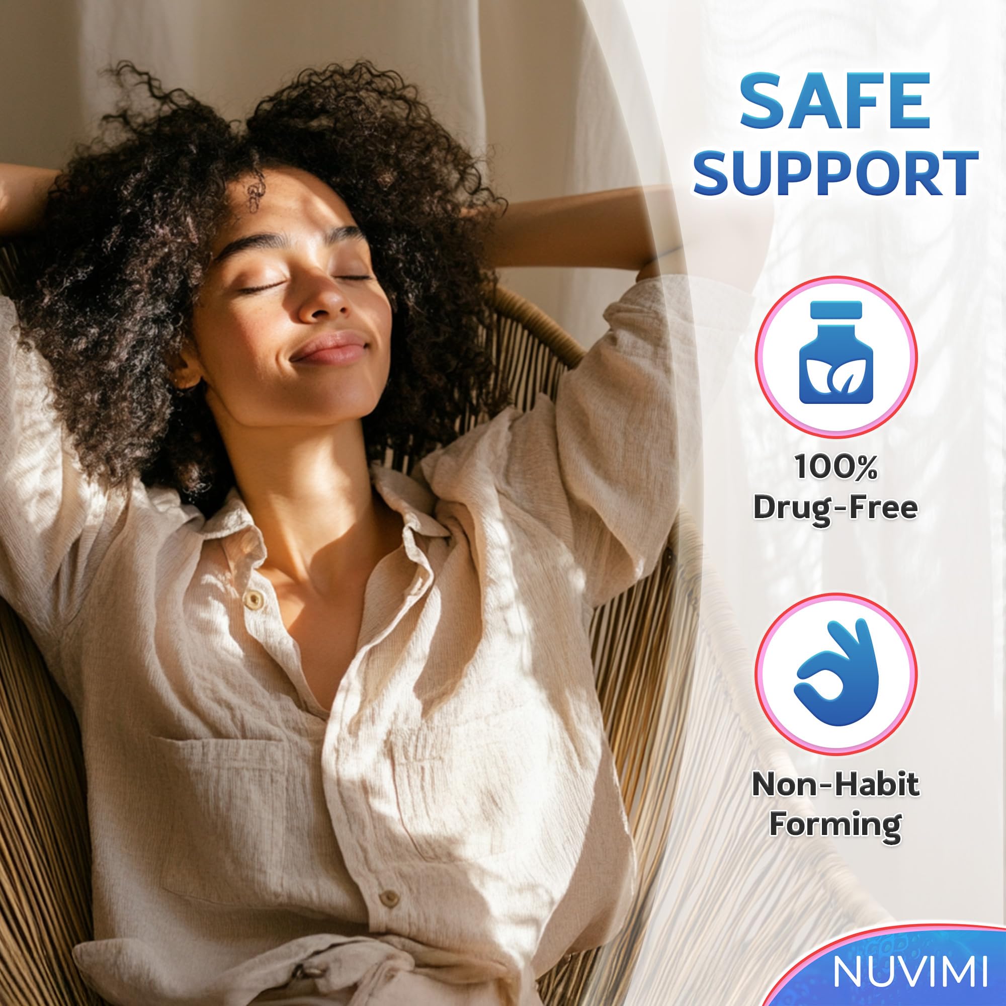 NUVIMI Melatonin Gummies with a clock for bedtime
