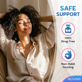 NUVIMI Melatonin Gummies with a clock for bedtime