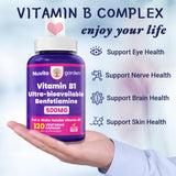 NuvitaGarden Vitamin B1 Benfotiamine 500mg capsules close-up