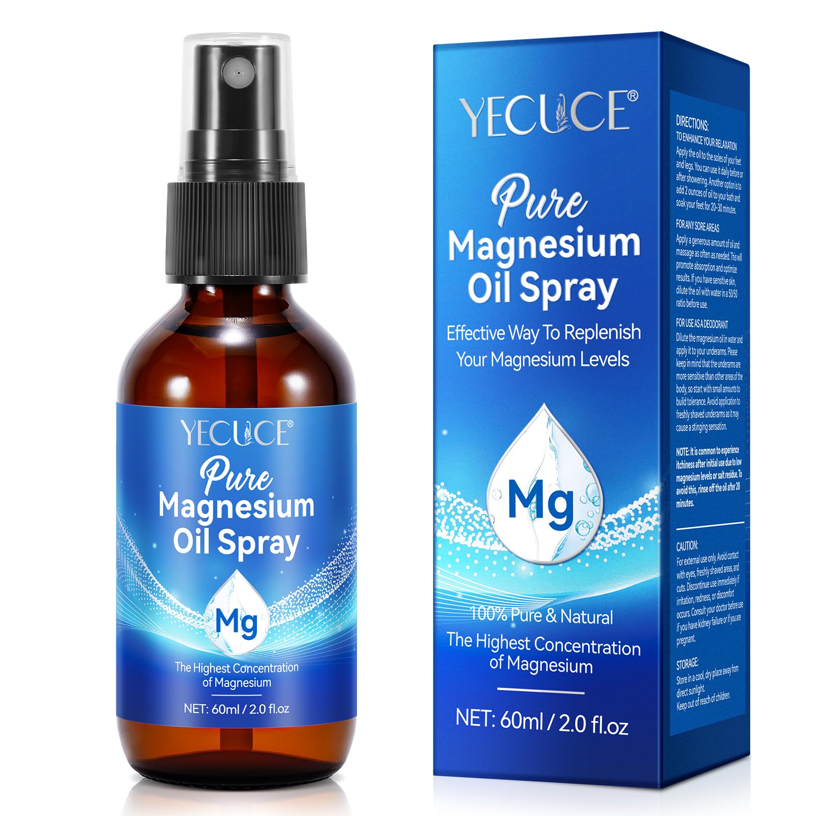 NVXNMSD Magnesium Oil Spray 60g front view