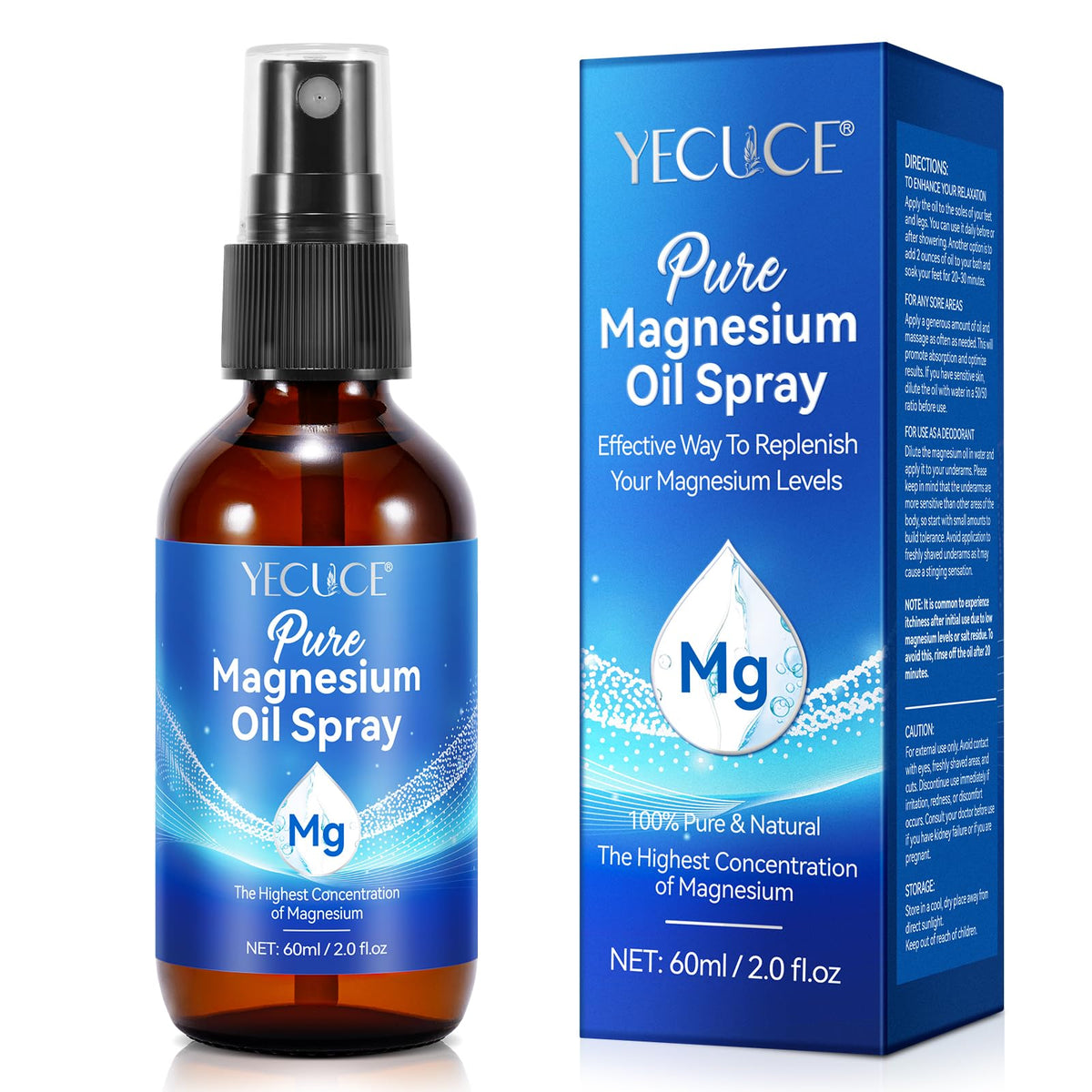 NVXNMSD Magnesium Oil Spray 60g front view