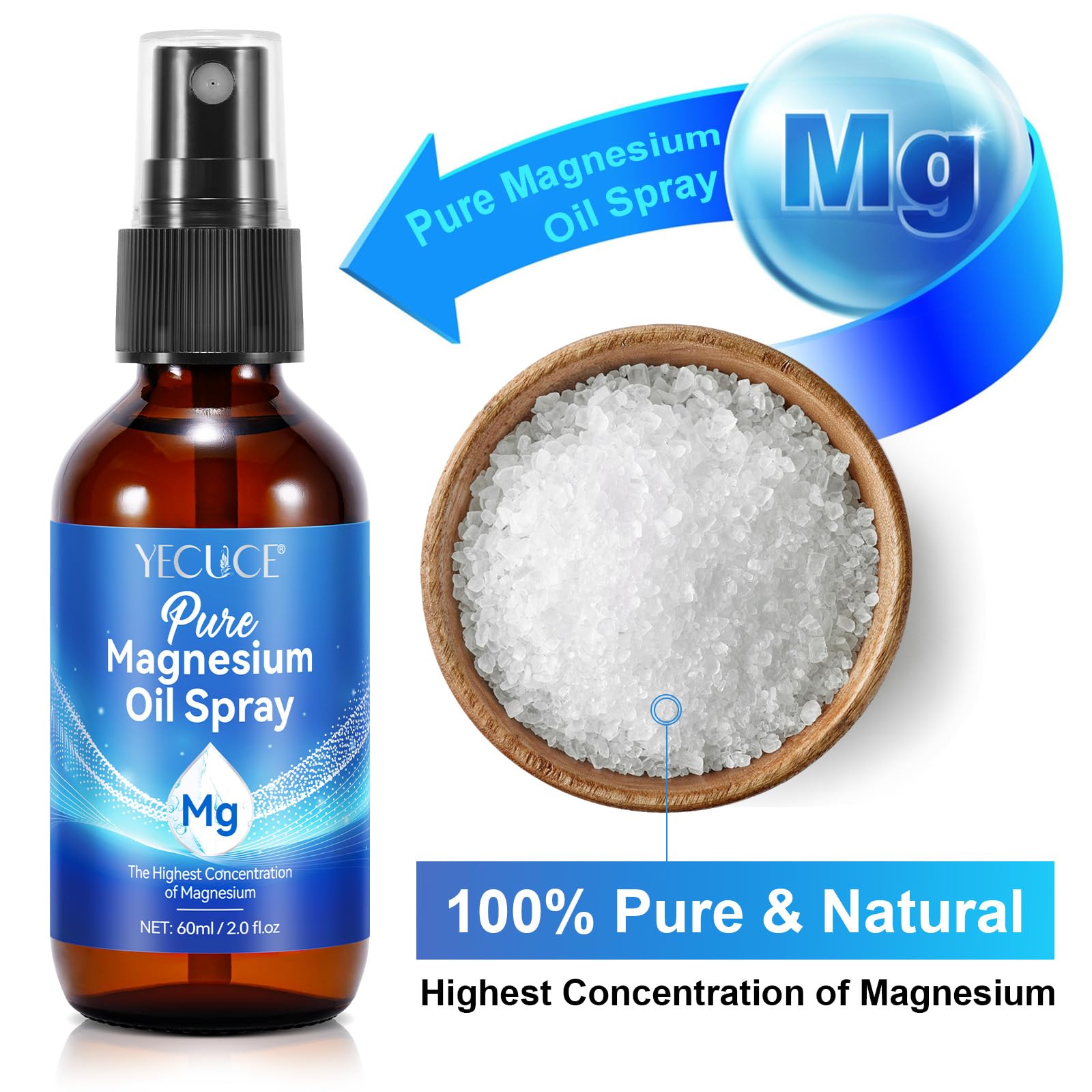 NVXNMSD Magnesium Oil Spray 60g side view
