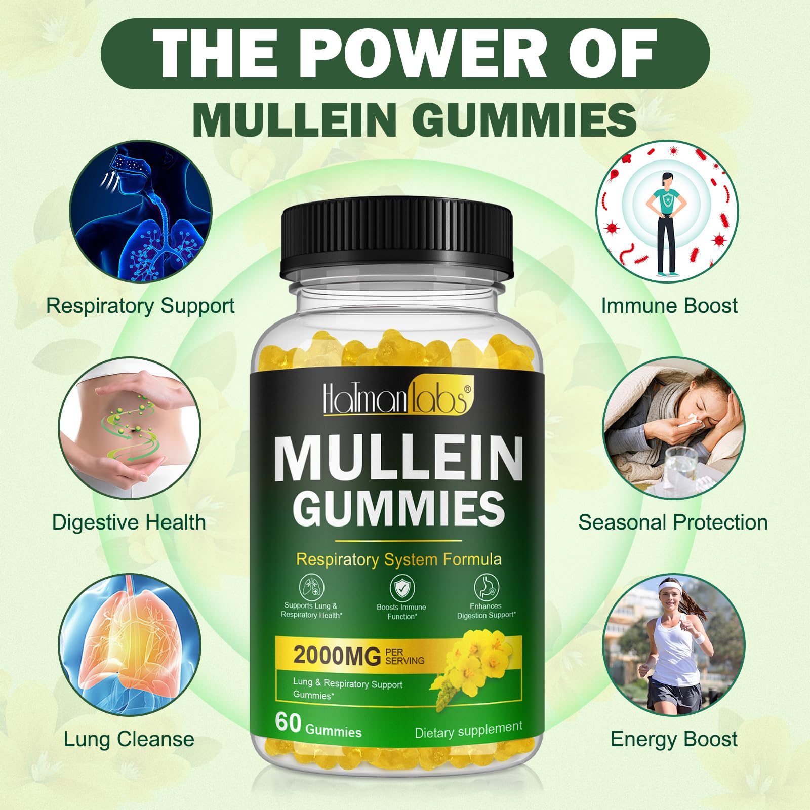 Nyloriaine Mullein Gummies pear flavour gummies
