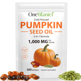 Nyloriaine Pumpkin Seeds Oil Capsules front view with packaging