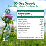 NYO3 Milk Thistle Supplement 400mg side view