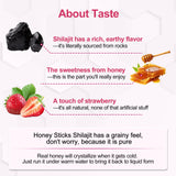 Nyywth Shilajit Honey Sticks displayed on a wooden table