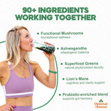 O H Multivitamins 240g lifestyle scene with gym setup