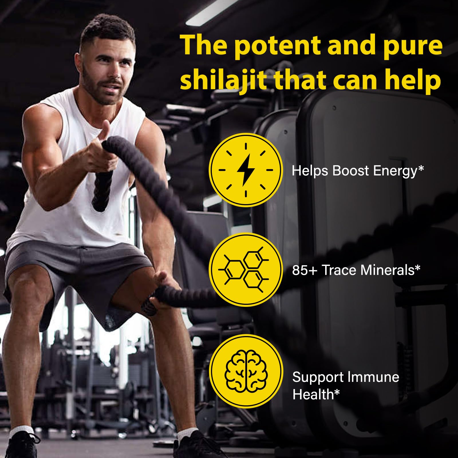 O NATURE. ZIRAN Organic Shilajit Gummies close-up