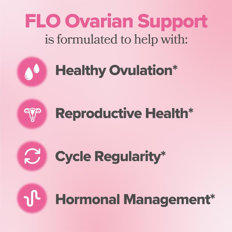 O Positiv FLO Ovarian Support 90 Capsules side view