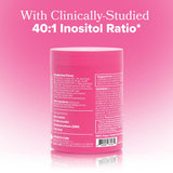 O Positiv FLO Ovarian Support bottle with a glass of water