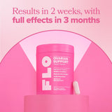 O Positiv FLO Ovarian Support bottle with capsules spilled out