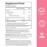 O Positiv FLO PMS Relief Gummies with a hand reaching for one