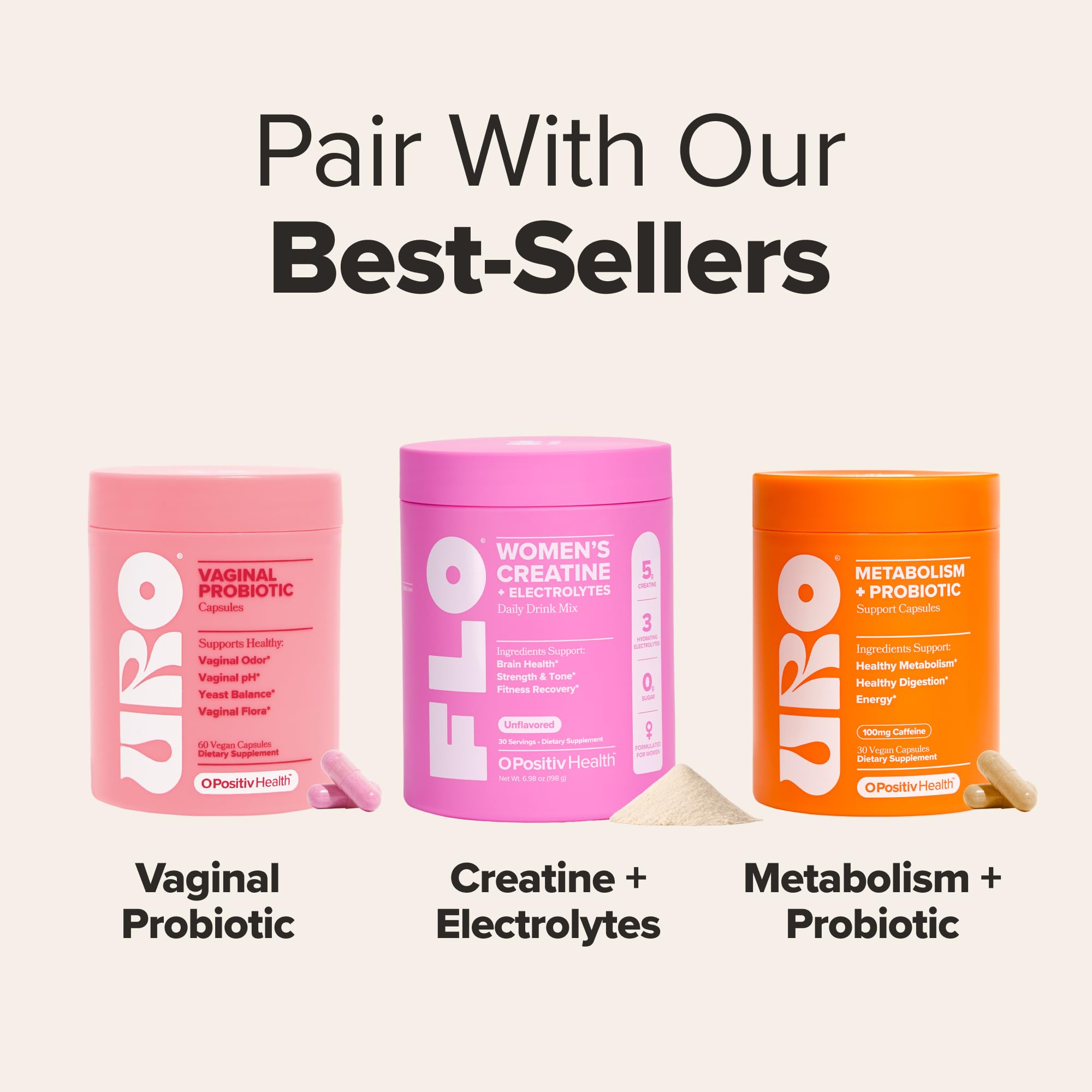 O Positiv FLO Women’s Creatine + Electrolytes ingredients list