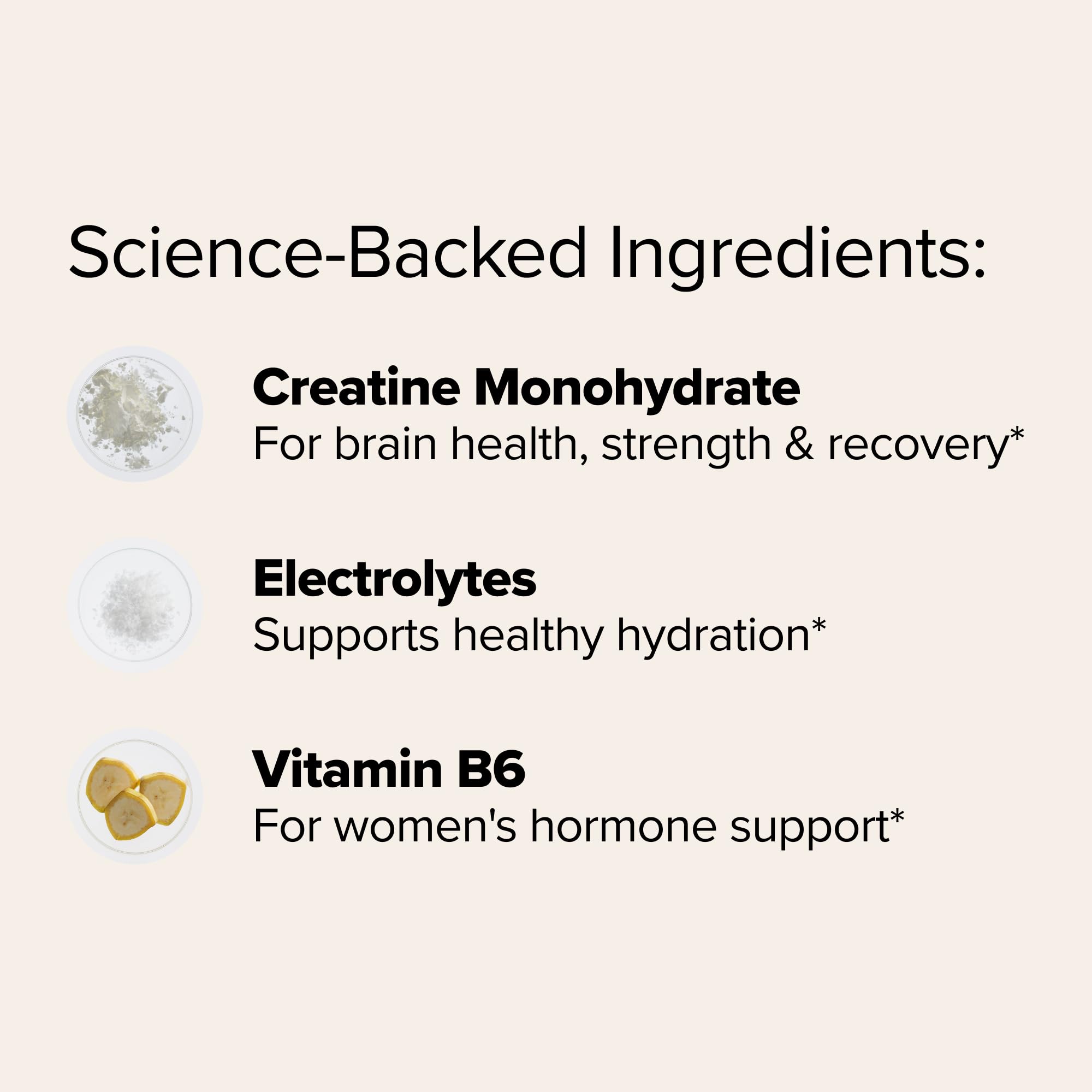 O Positiv FLO Women’s Creatine + Electrolytes nutritional information
