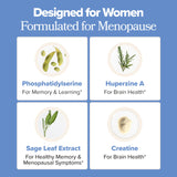O Positiv MENO Brain Health + Memory Support Capsules bottle with label