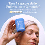 O Positiv MENO Brain Health + Memory Support Capsules on a wooden table