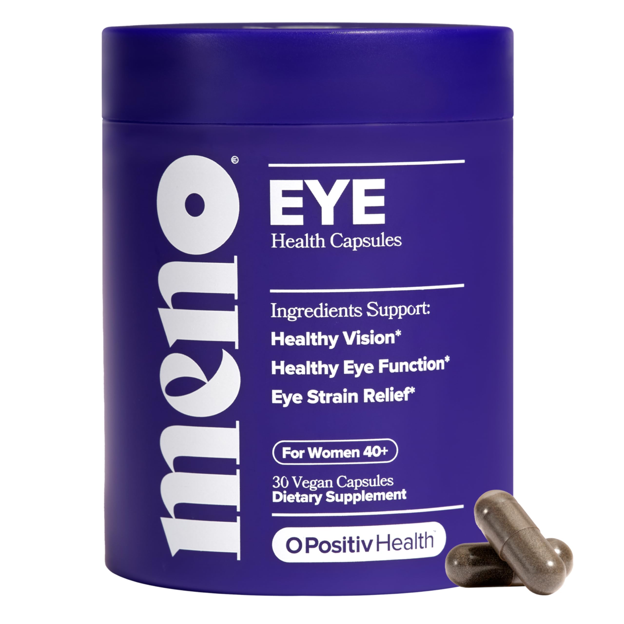 O Positiv MENO Eye Health Capsules 30 Count front view