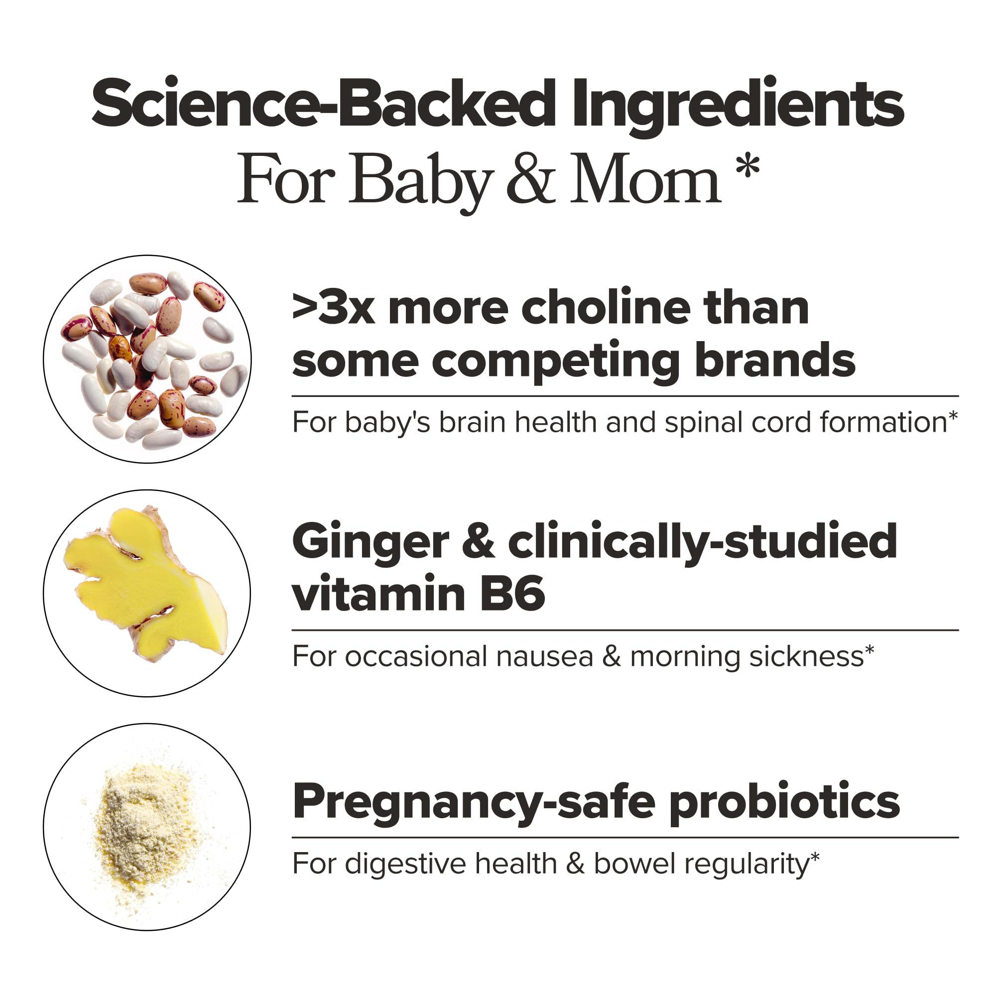 O Positiv PREGGO Prenatal + Probiotic Capsules bottle with label