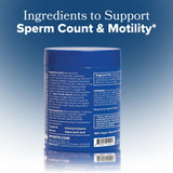O Positiv PREGGO Sperm Health Capsules displayed with other supplements