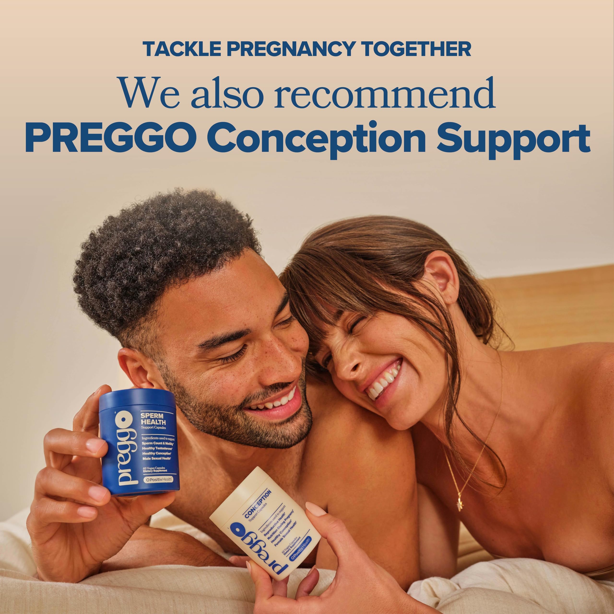 O Positiv PREGGO Sperm Health Capsules in a lifestyle setting
