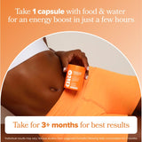 O Positiv URO a balanced routine + Probiotic Support Capsules with a measuring spoon