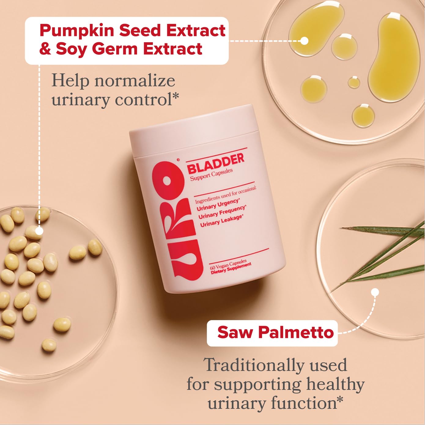 O Positiv URO Bladder Support capsules close-up