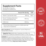 O Positiv URO Urinary Tract Supplement capsules in hand