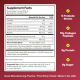 O Positiv URO Women’s Probiotic + Collagen Powder ingredients list